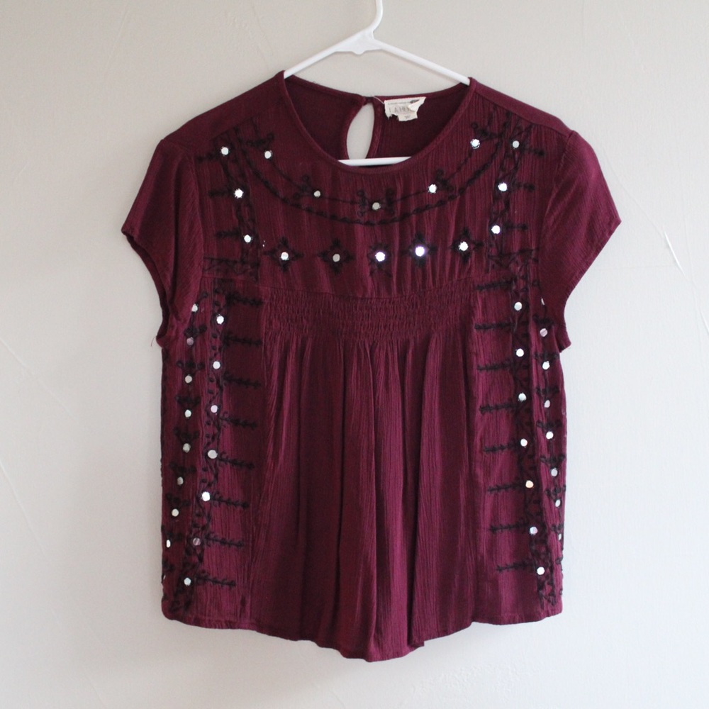 Maroon Pac Sun top! M!